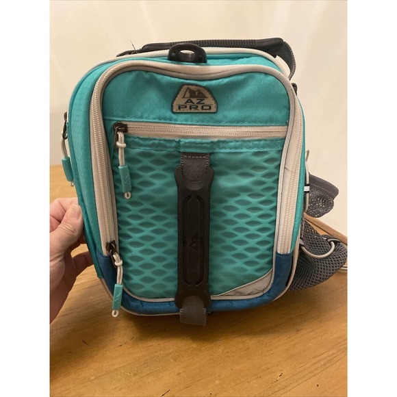 AZ Pro Lunch Box Green High Performance Dual Compartment Pack Drink Holder - Picture 1 of 4